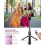 Selfie Stick Tripod, ELEGIANT Lightweight Aluminum All in One Extendable Selfie Stick Bluetooth with Remote Compatible with iPhone 11/11PRO/XS Max/XS/XR/8P/7P, Galaxy S20/S10/S9S8, Gopro, Small Camera