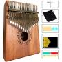 Luvay Kalimba 17 key Thumb Piano, Solid Mahogany Body (Light Color)