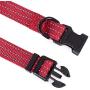 Mile High Life Dog Collar | Nylon with Reflective Three 3M Straps | Lime Green Hot Blue Pink Purple Red