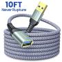 10FT USB 3.0 Extension Cable Type A Male to Female Extension Cord AINOPE High Data Transfer Compatible with USB Keyboard,Mouse,Flash Drive, Hard Drive