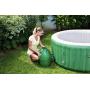 Coleman SaluSpa Inflatable Hot Tub Spa, Green & White