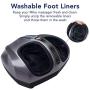 Miko Shiatsu Foot Massager With Deep-Kneading, Multi-Level Settings, And Switchable Heat Charcoal Grey