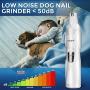Petural Dog Nail Grinder Upgraded 2 Speed Pet Nail Trimmer Gentle Painless Electric Paws Grooming Trimming Small Medium Large Dogs Cats Portable Rechargeable