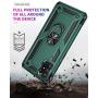 Case for Galaxy A71 5G, Extreme Protection Armor Dual Layer Protective Cover 360 Degree Swivel Ring Kickstand for Samsung Galaxy A71 5G 6.7" Green