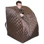 Radiant Saunas BSA6315 Harmony Deluxe Oversized Portable Sauna, Dark Brown