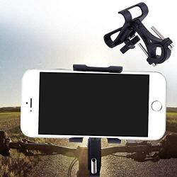 Enrilior Bicycle Aluminium Alloy Mobile Phone Holder Bracket Bike Cycling Accessory(Black)