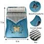 Kalimba,Thumb Piano,17Key Portable Well Made Musical Instrument,Great Gift For Kids Adult Beginners Blue Butterfly (BLUE) Kalimba,Thumb Piano,17Key Portable Well Made Musical Instrument,Great Gift For Kids Adult Beginners Blue Butterfly (BLUE)