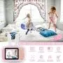Wallfire Kids Camera Toys Portable Mini Digital Rechargeable Camera with Rabbit Cover, 2 Screen 12MP Lens Video Camera Camcorder with 32G Memory Card, Best Birthday Gifts for Girls/Boys/School Student