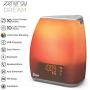 iHome Zenergy Bedside Sleep Therapy Machine Sleep Better, Easier & Longer, Zen Light & Sound Therapy Machine, Anti-Anxiety Stress Relief, Soft Lighting, Bluetooth Audio, White Noise Machine