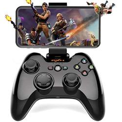 Wireless Gamepad Controller, Megadream iOS MFi Gaming Joystick with Clamp Holder for iPhone Xs, XR X, 8 Plus, 8, 7 Plus, 7 6S 6 5S 5, iPad, iPad Pro Air Mini, Apple TV - Direct Play