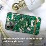 Richmond & Finch PopSocket PopGrip, Universal Expanding Mobile Phone Stand and Grip for Phones and Tablets, Includes Swappable Top, Green Leopard - Green