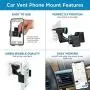 Square Jellyfish Car Mount Cell Phone Holder | Premium Quality Car Vent Phone Mount Square Jellyfish Car Mount Cell Phone Holder | Premium Quality Car Vent Phone Mount