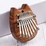 Kalimba Mini 8 Key, Thumb Piano, Solid Finger Piano Mahogany Body