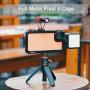 ULANZI Pixel 4 XL Aluminum Video Cage, Protective Smartphone Vlog Frame Housing Rig w Lens Adapter/1/4 Tripod Screw/2 Cold Shoe Mounts for Microphone LED Video Light for Google Pixel 4 XL Vlogging