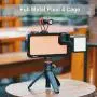 ULANZI Pixel 4 Aluminum Video Cage, Protective Smartphone Vlog Frame Housing Rig w Lens Adapter/1/4 Tripod Screw/2 Cold Shoe Mounts for Microphone LED Video Light for Google Pixel 4 Vlogging ULANZI Pixel 4 Aluminum Video Cage, Protective Smartphone Vlog Frame Housing Rig w Lens Adapter/1/4 Tripod Screw/2 Cold Shoe Mounts for Microphone LED Video Light for Google Pixel 4 Vlogging