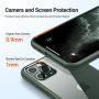 TORRAS Diamonds Clear iPhone 11 Pro Max Case, [Anti-Yellow][Fully Protective] Slim Fit Shockproof Hard Plastic Back & Soft Silicone Bumper Phone Case Designed for iPhone 11 Pro Max,Midnight Green