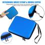 Linkstyle Nintendo 2DS Case with Game Storage, Nintendo 2DS Hard EVA Carrying Case Cover Bag Protective Travel Storage Cover Pouch with 8 Game Holders Double Zipper for Nintendo 2DS (Blue)