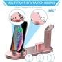 Kertxin Wireless Charger,4 in 1 Charging Station for Apple,QI Wireless Charging Stand for Apple Watch,iPhone,Airpod,Compatible with Apple Watch,iPhone 11 11 pro Xs X Max XR X 8 8+ Samsung S9