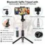 Selfie Stick Tripod Bluetooth Upgraded, Phone & Camera Tripod Selfie Stick with Wireless Remote Shutter for Gopro,Action Cameras, iPhone Xs MAX/XR/XS/X/Galaxy S9 Plus and More