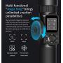 FeiyuTech AK2000 3-Axis Gimbal Stabilizer for Sony Canon 5D Panasonic GH5 GH5S Nikon D850 Mirrorless & DSLR Digital Camera Smart Touch Panel WiFi Bluetooth Connection Hunting Mode 2.8kg Payload