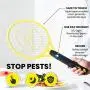 Zap It Bug Zapper Rechargeable Bug Zapper Racket, 4,000 Volt, USB Charging Cable, 2 Pack Zap It Bug Zapper Rechargeable Bug Zapper Racket, 4,000 Volt, USB Charging Cable, 2 Pack