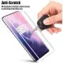 Alinsea Screen Protector for OnePlus 7 Pro/7T Pro Tempered Glass [Full Adhesive] [Fingerprint Sensor Compatible][Lifetime Replacement Warranty][3D Glass] Screen Protector for OnePlus 7 Pro/7T Pro