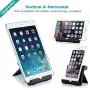 Aibocn Multi-Angle Cell Phone Stand, Adjustable Flodable Holder for Tablets Smartphones and E-Readers Compatible with iPhone iPad Air iPod Samsung Galaxy and More, Black Aibocn Multi-Angle Cell Phone Stand, Adjustable Flodable Holder for Tablets Smartphones and E-Readers Compatible with iPhone iPad Air iPod Samsung Galaxy and More, Black