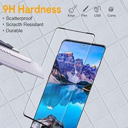 KNOWAIR Galaxy S20 Screen Protector,Full Coverage Tempered Glass[2 Pack][3D Curved]［Solution for Ultrasonic Fingerprint］Tempered Glass Screen Protector Suitable for Galaxy S20