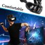 AMVR Facial Interface Bracket & PU Leather Foam Face Cover Pad Replacement & Anti-Leakage Nose Pad & Protective Lens Cover Comfort Set for Valve Index Headset