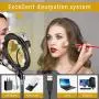 10" Selfie Ring Light with Stand Phone Holder Adjustable Desk LED Light with Bluetooth Remote Shutter for Live Streaming/Makeup/Photography/YouTube 10" Selfie Ring Light with Stand Phone Holder Adjustable Desk LED Light with Bluetooth Remote Shutter for Live Streaming/Makeup/Photography/YouTube