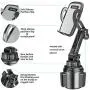 OHUI Cup Phone Holder for Car Universal Cup Phone Mount with Adjustable Long Neck for iPhone 11 Pro/XR/XS Max/X/8/7 Plus/6s/Samsung S10+/Note 9/S8 Plus/S7