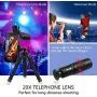 DELLURGO Phone Camera Lens 20x Telephoto Lens 205° Fisheye Lens 15x Macro Lens 0.63x Wide Angle Lens with Tripod Travel Case Cell Phone Lens Kit for iPhone XR/Xs/Max/8/7/6 Plus/Samsung/Google Pixel DELLURGO Phone Camera Lens 20x Telephoto Lens 205° Fisheye Lens 15x Macro Lens 0.63x Wide Angle Lens with Tripod Travel Case Cell Phone Lens Kit for iPhone XR/Xs/Max/8/7/6 Plus/Samsung/Google Pixel