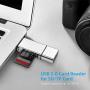 USB SD Card Reader, 3-in-1 USB to SD Card Converter USB OTG Adapter, USB 2.0 Memory Card Reader for Smart Phones/Tablets/PC/Laptop