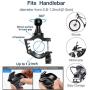 YQXCC Bike Phone Mount Bicycle Motorcycle Holder, 360° Rotation Bike Phone Holder, Bike Accessories, Universal Cradle Clamp for iOS Android Smart Phone (Black)