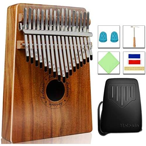 17 Keys Kalimba Thumb Piano, Protable Finger Piano with EVA Waterproof Hard Protective Case, Gift for Kids Adult Beginners