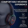 SLuB Bluetooth Headphones Over Ear Game Wireless/Wired/TF with Mic 60H Play Time Hi-Fi Deep Bass HD Stereo Sports Active Noise Cancelling Foldable Headset for Cell Phone/PC