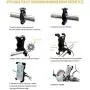 Amoner Bicycle Phone Mount, Anti Shake and Stable Cradle Clamp with 360° Rotation Bicycle Phone Mount/Bike Accessories/Bike Phone Holder for iPhone Android GPS Other Devices up to 6.5 inches