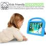 BMOUO Case for iPad Mini 1 2 3 - Built-in Screen Protector, Shockproof Lightweight Hard Cover Handle Stand Kids Case for iPad Mini 1st 2nd 3rd Generation, Blue