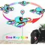 Dwi Dowellin 10 Minutes Long Flight Time Mini Drone for Kids with Blinking Light One Key Take Off Spin Flips Crash Proof RC Nano Quadcopter Toys Drones for Beginners Boys and Girls, 2 Battery, Blue Dwi Dowellin 10 Minutes Long Flight Time Mini Drone for Kids with Blinking Light One Key Take Off Spin Flips Crash Proof RC Nano Quadcopter Toys Drones for Beginners Boys and Girls, 2 Battery, Blue