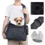 Petacc Pet Dog Sling Carrier with Bottom Bearing Board for Small Dogs Cats up to 10lbs, Hands-Free Pet Puppy Travel Bag with Adjustable Padded Shoulder Strap, Zipper Pocket and Safety Belt Petacc Pet Dog Sling Carrier with Bottom Bearing Board for Small Dogs Cats up to 10lbs, Hands-Free Pet Puppy Travel Bag with Adjustable Padded Shoulder Strap, Zipper Pocket and Safety Belt