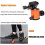VICTIV Camera Tripod 81 inches Monopod, Aluminum Travel Tripod for DSLR, Lightweight Tripod Loads up to 19 lbs with 360 Degree Ball Head and Carry Bag for Travel and Work - AT26 Orange