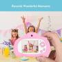 Kids Camera,MERLINAE Children Digital Rechargeable Video Toddler Educational Toys,Mini Child 2 inch Screen Support 1080P HD Recorder Toy,Great Gift for 3-12 Year Old Boys Girls Pink