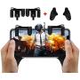 TQ Mobile Game Controller, Cell Phone Gaming Grip Joystick with Sensitive Shoot and Aim Buttons for Smartphone Support PUBG/Knives Out/Rules of Survival on Android or iOS