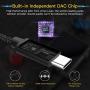 HIDIZS Portable Headphone Amplifier USB Type C DAC Headphone Amp for Android/Windows/MacOSX System Smartphone Laptop (Mark II)