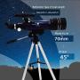 GEERTOP Telescope for Beginners 70mm Astronomy Refractor Travel Tabletop Scope with Adjustable Tripod, Christmas Birthday Gift for Kids Children