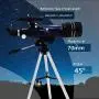 GEERTOP Telescope for Beginners 70mm Astronomy Refractor Travel Tabletop Scope with Adjustable Tripod, Christmas Birthday Gift for Kids Children GEERTOP Telescope for Beginners 70mm Astronomy Refractor Travel Tabletop Scope with Adjustable Tripod, Christmas Birthday Gift for Kids Children