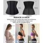 SHAPERX Womens Waist Trainer Corsets Latex Waist Cincher Body Shaper Sports Girdle Weight Loss