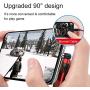 A.S Gen2 Magnetic Charging Cable, 540° Rotation Magnetic Phone USB Cable, 3A Fast Charging Data Transfer Charger Cable Compatible with USB C, Micro USB and iProduct (Red, 1.6ft+3.3ft+6.6ft)