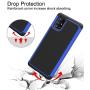 Dahkoiz Case for Samsung Galaxy A71 5G Case with Tempered Glass Screen Protector[2 Pack],Drop Protection Armor Defender Cover Dual Layer Hybrid Protective Phone Cases for Samsung Galaxy A71 5G, Blue