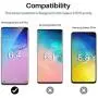 [3 Pack] L K Screen Protector for Samsung Galaxy S10 Plus, [Self Healing] [in-Display Fingerprint] [Easy Install positioning tool] HD Effect Flexible Film